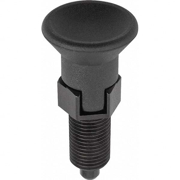 5/16-24, 13mm Thread Length, 4mm Plunger Diam, Hardened Locking Pin Knob Handle Indexing Plunger MPN:K0338.03004AK