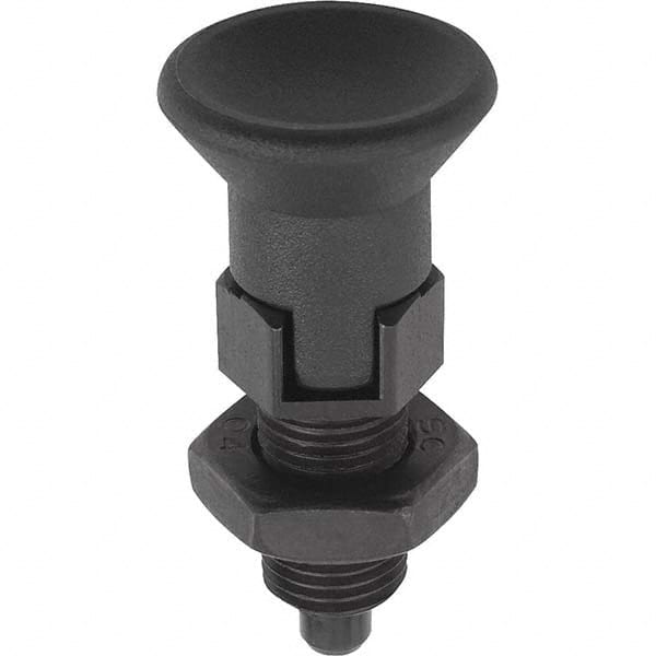 3/4-10, 23mm Thread Length, 10mm Plunger Diam, Hardened Locking Pin Knob Handle Indexing Plunger MPN:K0338.04410A7