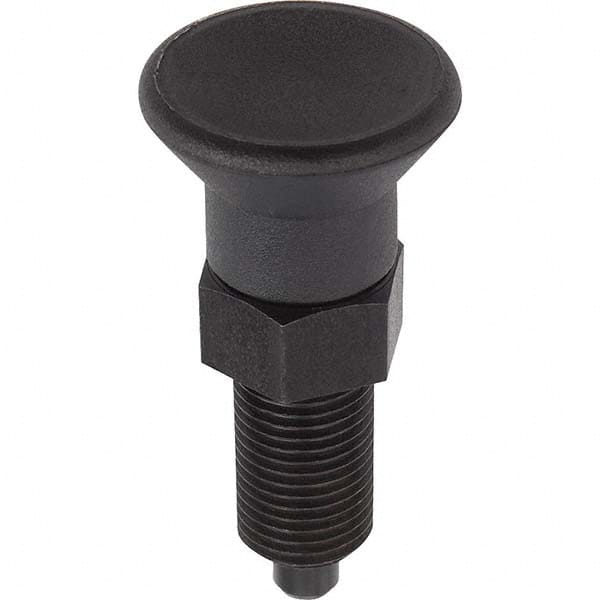 3/4-16, 25mm Thread Length, 12mm Plunger Diam, Locking Pin Knob Handle Indexing Plunger MPN:K0338.11412AO