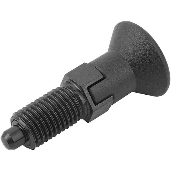 M12x1.5, 17mm Thread Length, 6mm Plunger Diam, Hardened Locking Pin Knob Handle Indexing Plunger MPN:K0338.3206