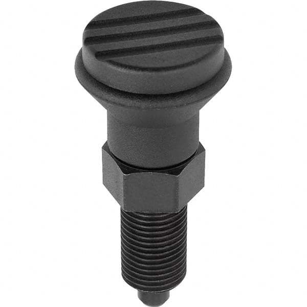 3/4-10, 25mm Thread Length, 10mm Plunger Diam, Hardened Locking Pin Knob Handle Indexing Plunger MPN:K0339.01410A7