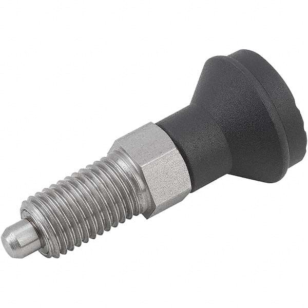 M12x1.5, 17mm Thread Length, 6mm Plunger Diam, Locking Pin Knob Handle Indexing Plunger MPN:K0339.11206