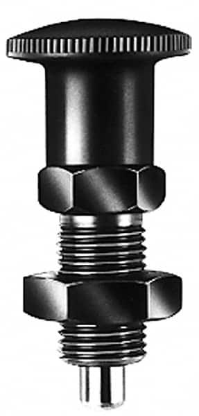 1/2-13, 17mm Thread Length, 6mm Plunger Diam, Lockout Knob Handle Indexing Plunger MPN:K0339.1206A5