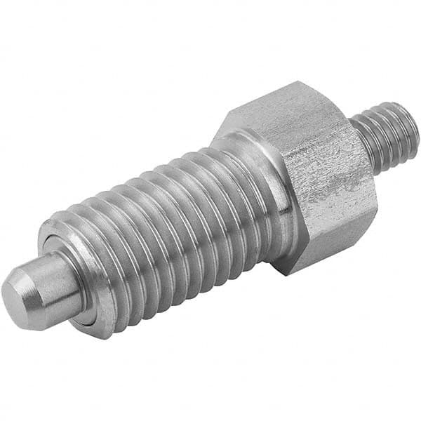 M8x1, 13mm Thread Length, 4mm Plunger Diam, Hardened Locking Pin Knob Handle Indexing Plunger MPN:K0341.01004