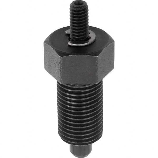1/2-13, 17mm Thread Length, 6mm Plunger Diam, Hardened Locking Pin Knob Handle Indexing Plunger MPN:K0341.01206A5