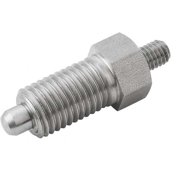 M8x1, 13mm Thread Length, 4mm Plunger Diam, Locking Pin Knob Handle Indexing Plunger MPN:K0341.11004