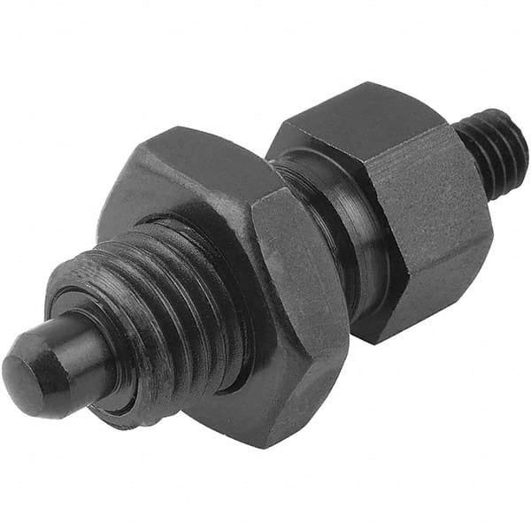 M20x1.5, 25mm Thread Length, 12mm Plunger Diam, Hardened Locking Pin Knob Handle Indexing Plunger MPN:K0341.2412