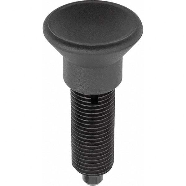 3/8-24, 24mm Thread Length, 5mm Plunger Diam, Hardened Locking Pin Knob Handle Indexing Plunger MPN:K0343.1105AL