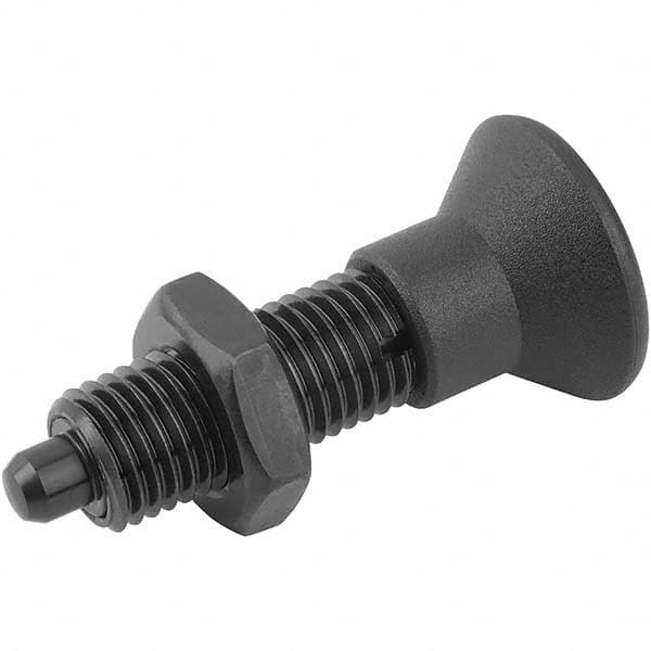 M10x1, 24mm Thread Length, 5mm Plunger Diam, Hardened Locking Pin Knob Handle Indexing Plunger MPN:K0343.2105