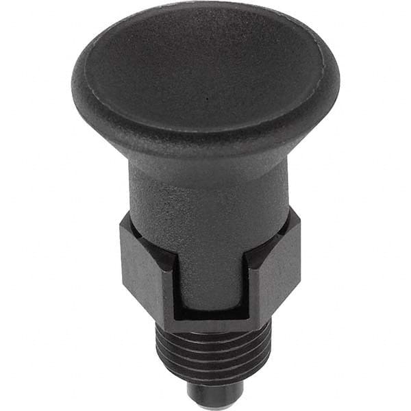 3/4-10, 15mm Thread Length, 10mm Plunger Diam, Locking Pin Knob Handle Indexing Plunger MPN:K0631.17410A7