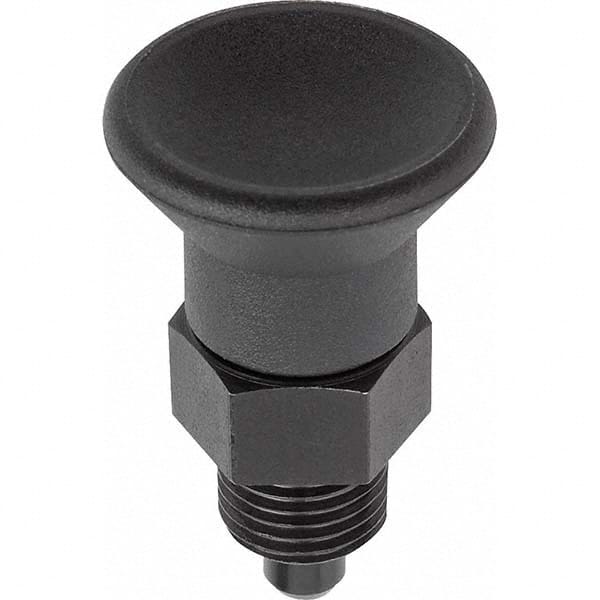 1/2-13, 10mm Thread Length, 6mm Plunger Diam, Hardened Locking Pin Knob Handle Indexing Plunger MPN:K0631.5206A5