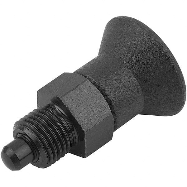 M16x1.5, 12mm Thread Length, 8mm Plunger Diam, Hardened Locking Pin Knob Handle Indexing Plunger MPN:K0631.5308