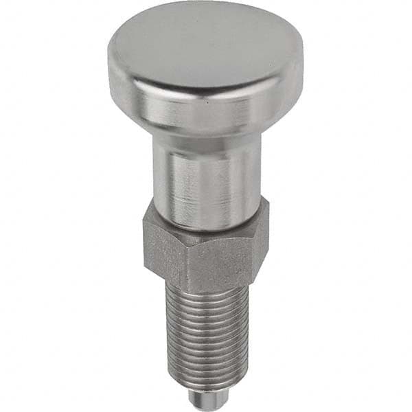 1/2-13, 17mm Thread Length, 6mm Plunger Diam, Hardened Locking Pin Knob Handle Indexing Plunger MPN:K0632.001206A5