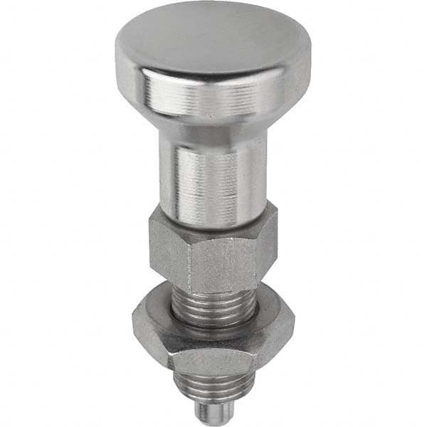 3/4-10, 25mm Thread Length, 10mm Plunger Diam, Locking Pin Knob Handle Indexing Plunger MPN:K0632.112410A7