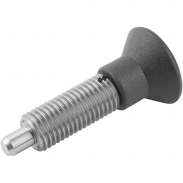 M10x1, 24mm Thread Length, 5mm Plunger Diam, Hardened Locking Pin Knob Handle Indexing Plunger MPN:K0633.201105