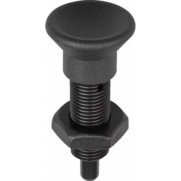 5/16-24, 21mm Thread Length, 4mm Plunger Diam, Locking Pin Knob Handle Indexing Plunger MPN:K0633.212004AK