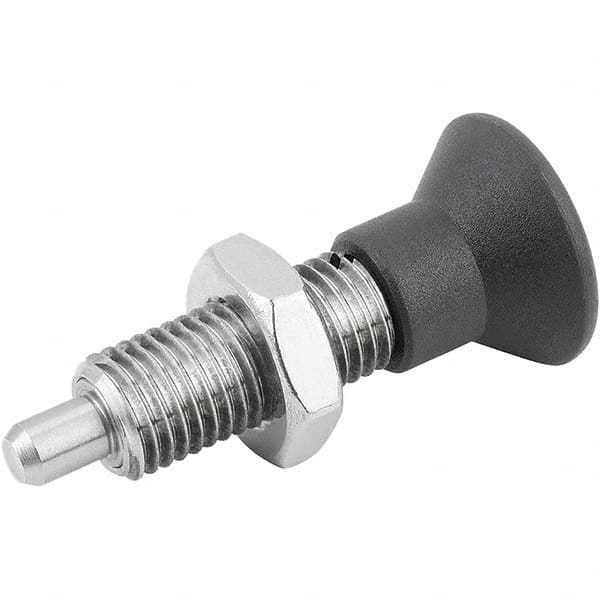 M20x1.5, 42mm Thread Length, 12mm Plunger Diam, Locking Pin Knob Handle Indexing Plunger MPN:K0633.212412