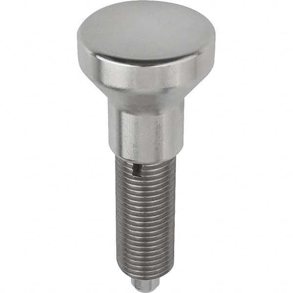 1/2-13, 28mm Thread Length, 6mm Plunger Diam, Hardened Locking Pin Knob Handle Indexing Plunger MPN:K0634.001206A5