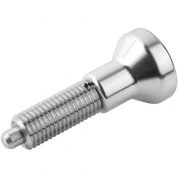 M8x1, 21mm Thread Length, 4mm Plunger Diam, Locking Pin Knob Handle Indexing Plunger MPN:K0634.111004