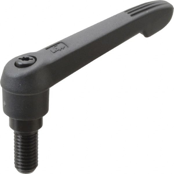 Threaded Stud Adjustable Clamping Handle: M10 x 1.50 Thread, 18 mm Hub Dia, Fiberglass Reinforced Plastic MPN:K0269.2101X20