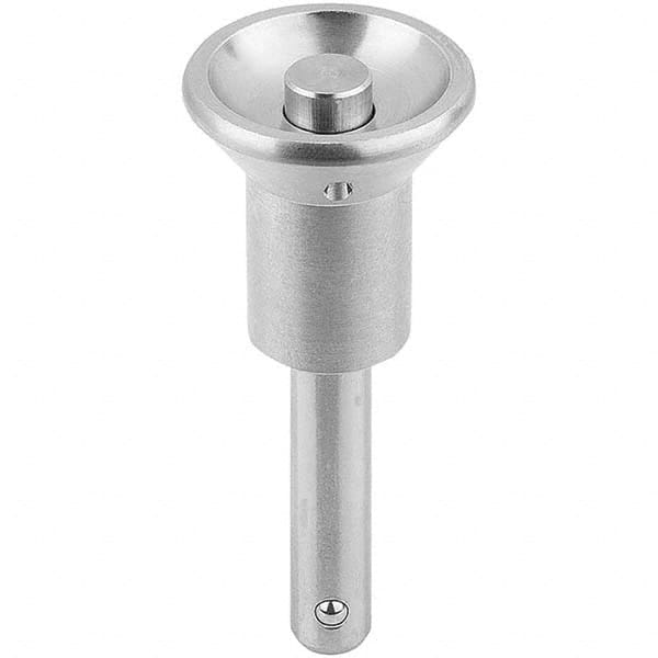 Push-Button Quick-Release Pin: Button Handle, 0.5906