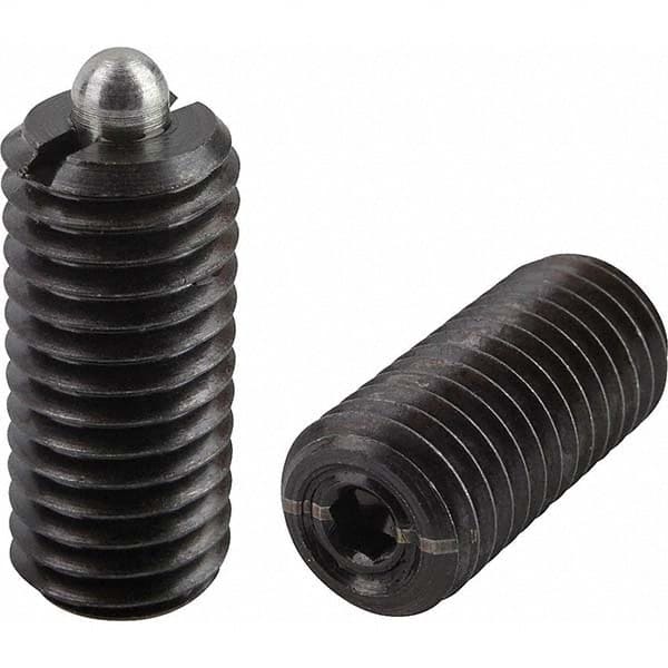 Threaded Spring Plunger: 5/16-18, 0.8661