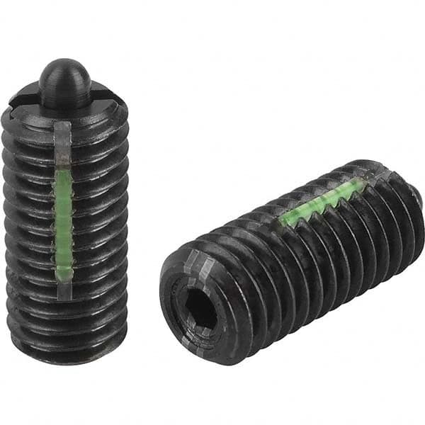 Threaded Spring Plunger: 1/4-20, 0.7874