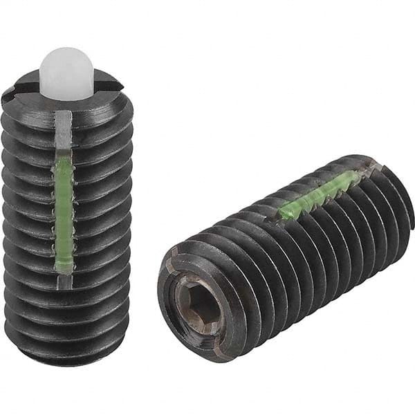 Threaded Spring Plunger: #10-32, 0.7087