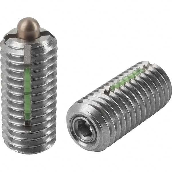 Threaded Spring Plunger: #10-32, 0.7087