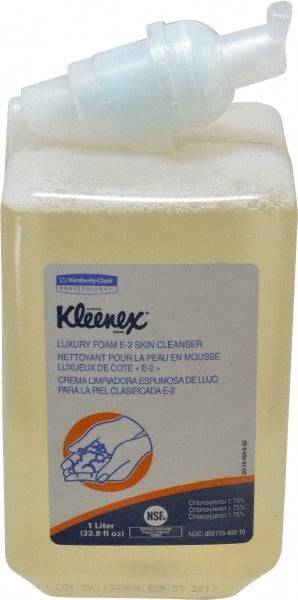 Antiseptic Foam Skin Cleanser, 1.0 L Manual Hand Soap Refills, Clear, Unscented, 1.75% PCMX, NSF E-2 Rated MPN:91555