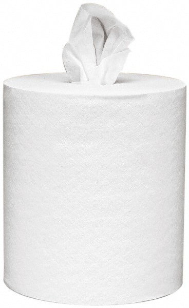 Paper Towels: Center Pull Roll, 4 Rolls, 1 Ply, White MPN:01320