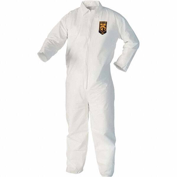 Disposable Coveralls: Size Small, Microporoous Film Laminate, Zipper Closure MPN:27151