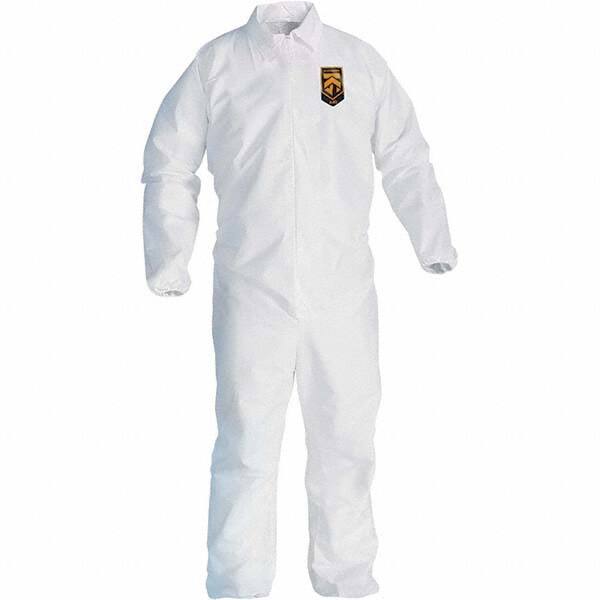 Disposable Coveralls: Size 6X-Large, Microporoous Film Laminate, Zipper Closure MPN:27189