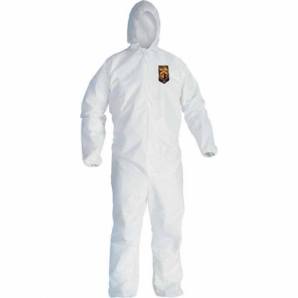 Disposable Coveralls: Size 6X-Large, Microporoous Film Laminate, Zipper Closure MPN:30921