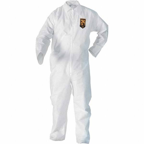 Disposable Coveralls: Size 3X-Large, SMS, Zipper Closure MPN:37719