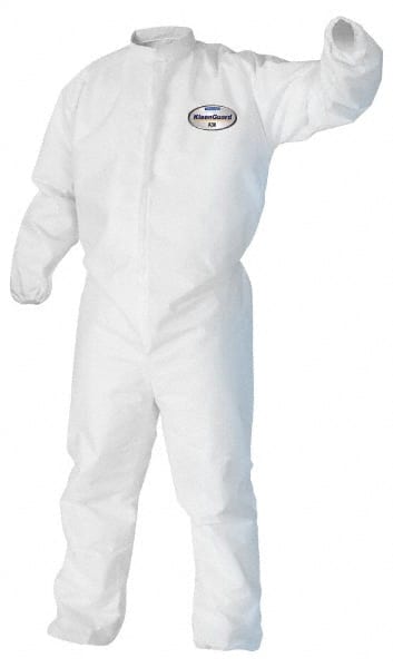 Disposable Coveralls: Splash & Particle Protection, Size 3X-Large, SMS, Zipper Closure MPN:46106