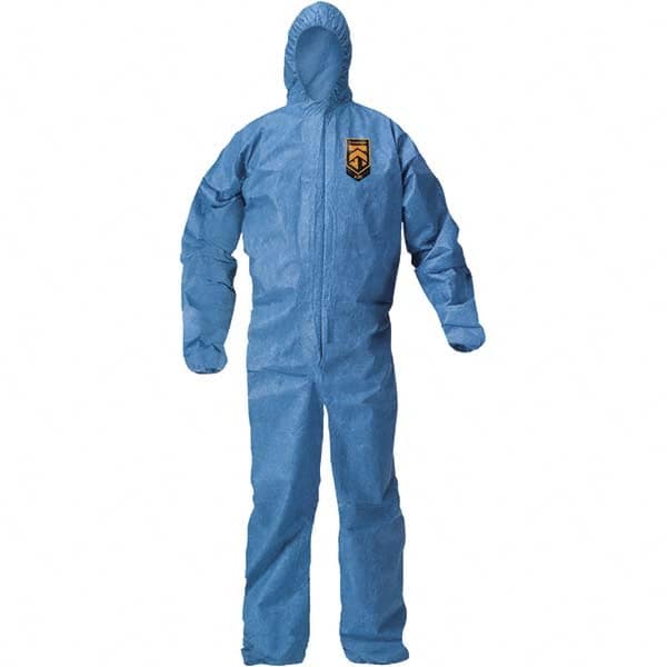 Disposable Coveralls: Size Large, SMS, Zipper Closure MPN:58513