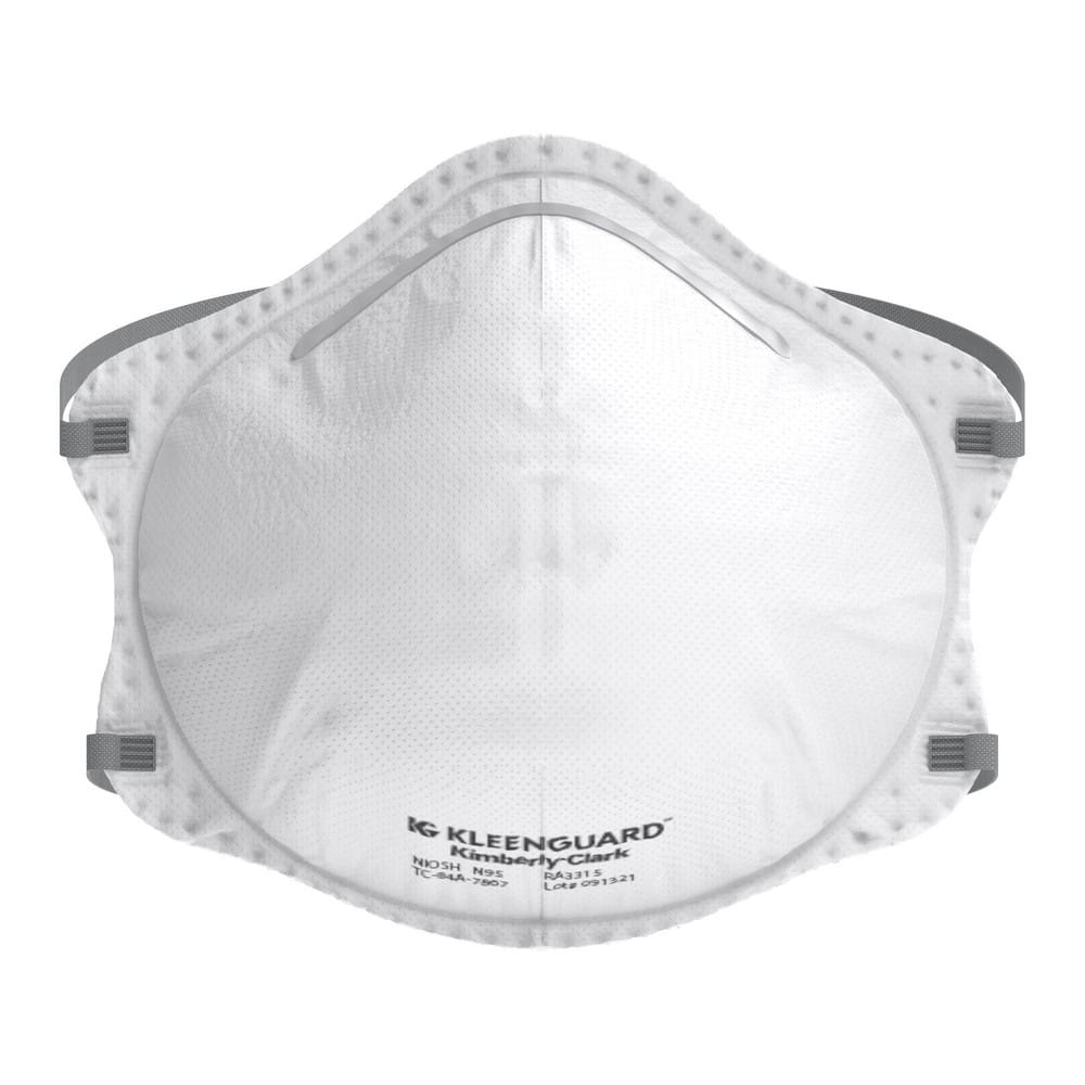 N/A N95 Respirator, Particulate Respirator & Face Mask  Contains Nose Clip,  White,  Size Universal MPN:54625