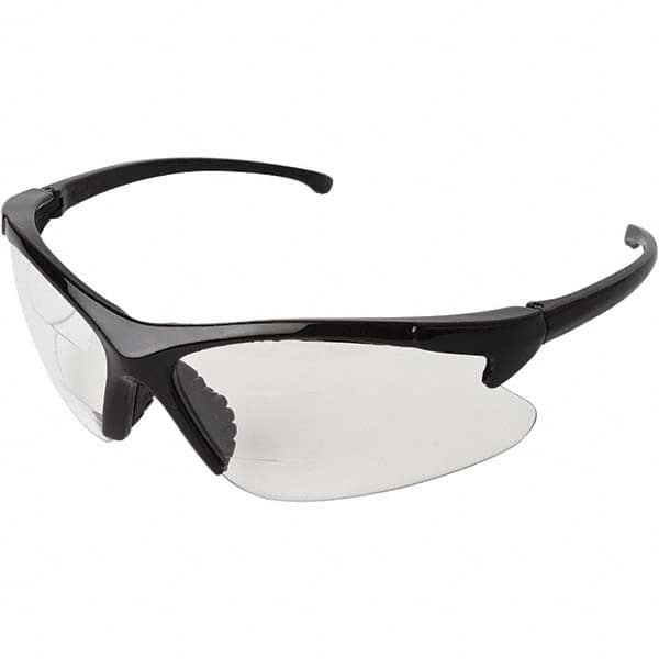 Magnifying Safety Glasses: +2, Clear Lenses, Scratch Resistant, ANSI Z87.1-2010 MPN:20388