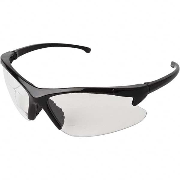 Magnifying Safety Glasses: +2.5, Clear Lenses, Scratch Resistant, ANSI Z87.1-2010 MPN:20389