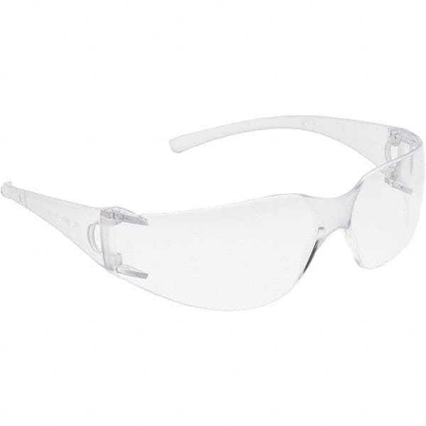 Safety Glass: Uncoated, Polycarbonate, Clear Lenses, Frameless, UV Protection MPN:25627