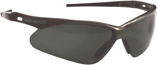 Safety Glass: Scratch-Resistant, Polycarbonate, Smoke Lenses, Full-Framed, UV Protection MPN:28635