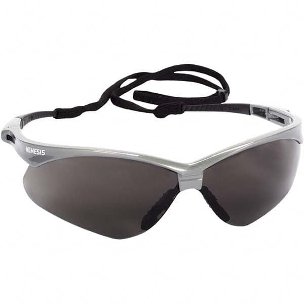 Safety Glass: KleenVision Anti-Fog & Scratch-Resistant, Polycarbonate, Smoke Lenses, Full-Framed, UV Protection MPN:47383