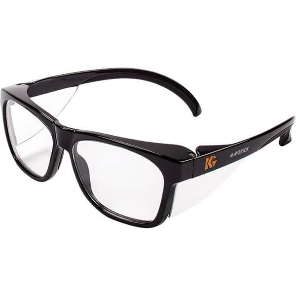 Safety Glass: KleenVision Anti-Fog, Polycarbonate, Clear Lenses, Full-Framed, UV Protection MPN:49309