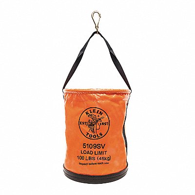 Bucket Bag Vinyl Straight Wall Orange MPN:5109SV