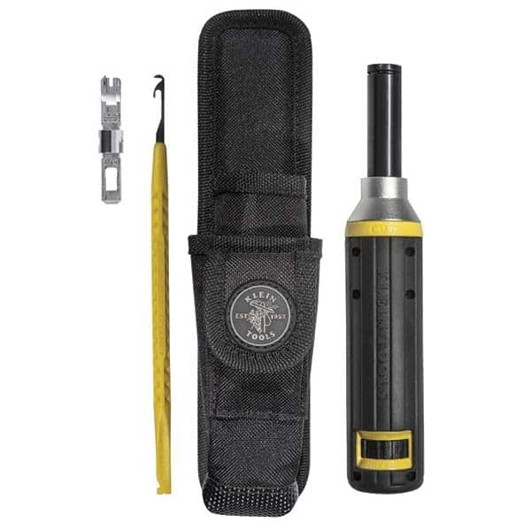 Punchdown Tool Kit: 4 Pc, Use with 66/110 Panel & Cross-Connect System & Wall Jack MPN:VDV427-822