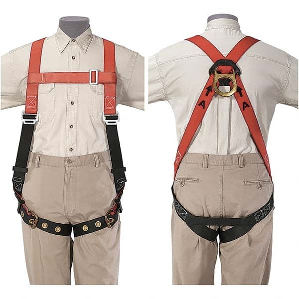 Fall Protection Harnesses: 300 Lb, Construction Style, Size Universal, Polyester MPN:87141