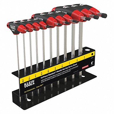 10 pc Journeyman T-Handle Set with Stand MPN:JTH610E