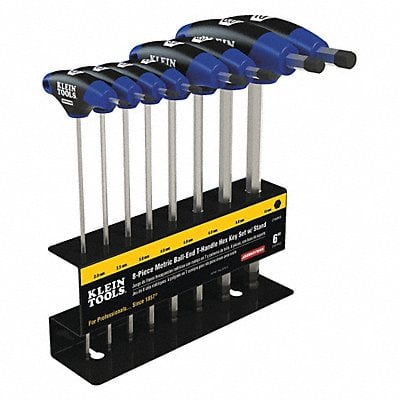 8 pc Journeyman T-Handle Set with Stand MPN:JTH68MB