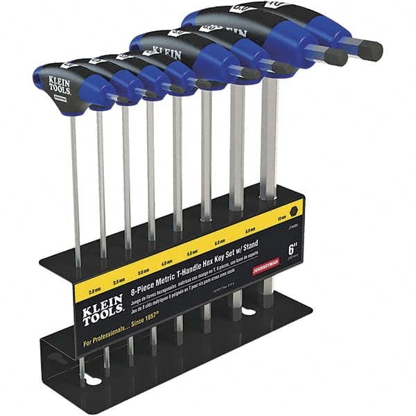 8 Piece T-Handle Cushion Grip Hex Key Set, With Stand MPN:JTH68MB